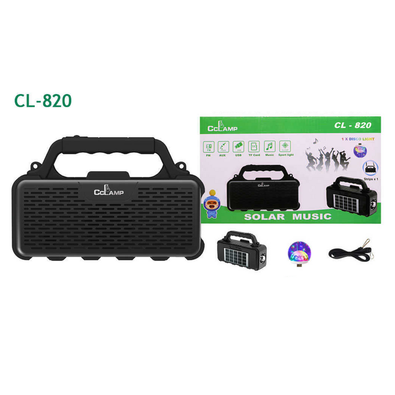 🔋🎶 Radio Solar Portátil CL-820 – Energía y Música Donde Quieras📻