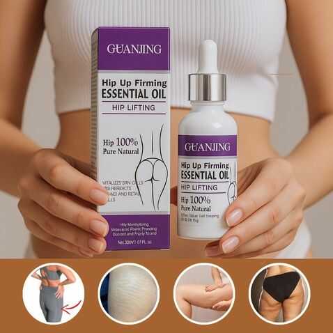 🔥 ¡Levanta, Moldea y Seduce con cada gota! 🍑 Descubre el poder del Aceite Reafirmante de Glúteos "Poder Latino"