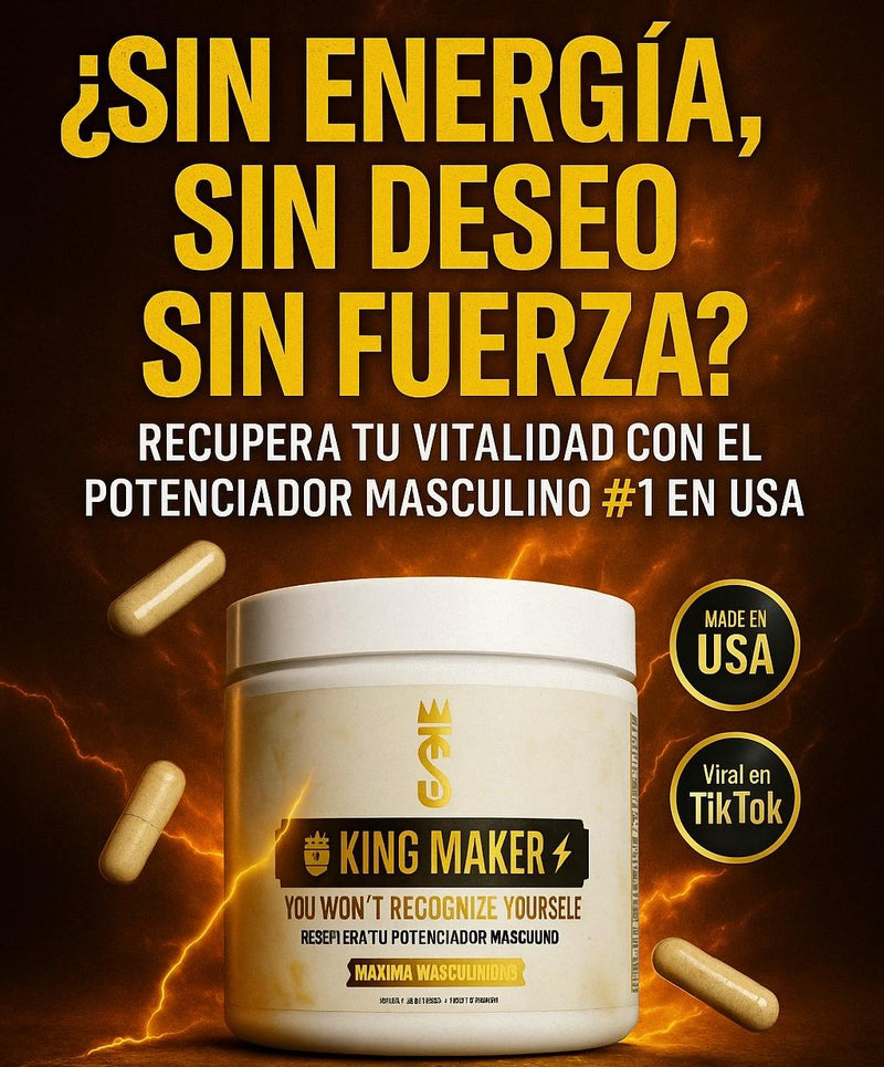 Recupera tu virilidad, potencia y confianza con King Maker. ¡Mejora ahora!🔥🍆